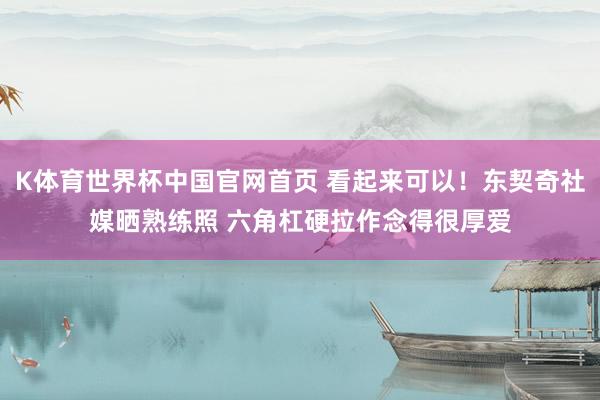 K体育世界杯中国官网首页 看起来可以！东契奇社媒晒熟练照 六角杠硬拉作念得很厚爱