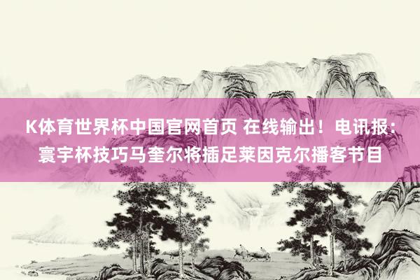 K体育世界杯中国官网首页 在线输出!电讯报:寰宇杯技巧马奎尔将插足莱因克尔播客节目