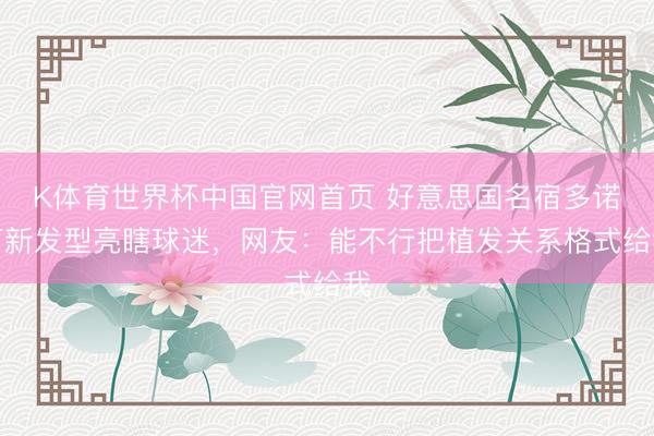 K体育世界杯中国官网首页 好意思国名宿多诺万新发型亮瞎球迷，网友：能不行把植发关系格式给我